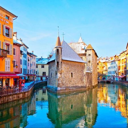 Studio Moderne, Place Parking Prive, Emplacement Ideal A 100 M Du Lac. Annecy Bagian luar foto