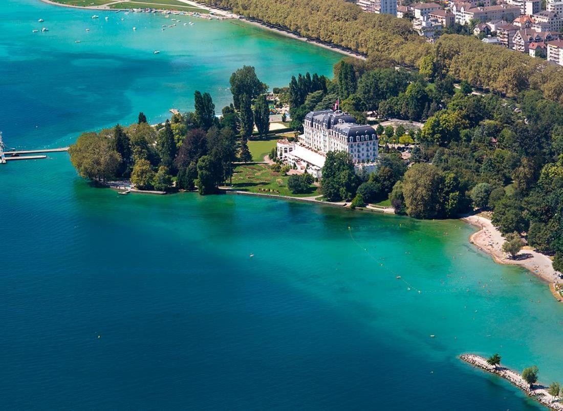 Studio Moderne, Place Parking Prive, Emplacement Ideal A 100 M Du Lac. Annecy Bagian luar foto